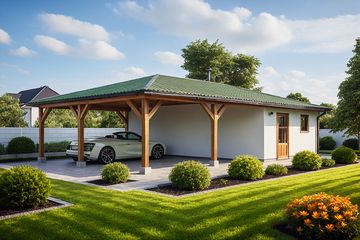  Projekt budynku gospodarczego G117 - Budynek gospodarczy (PRA1223) - projekt budynku parterowego - Zdjęcie 1