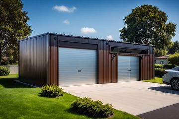  Projekt garażu G118 - Budynek garażowy (PRA1224) - projekt garażu parterowego - Zdjęcie 1