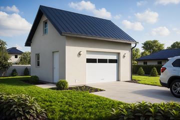  Projekt garażu G121 - Budynek garażowo - gospodarczy (PRA1231) - projekt garażu parterowego - Zdjęcie 1