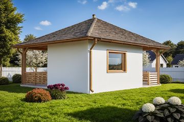  Projekt budynku gospodarczego G125 - Budynek gospodarczy (PRA1234) - projekt budynku parterowego - Zdjęcie 2