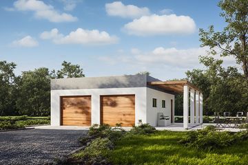  Projekt garażu G178 - Budynek garażowy (PRA1236) - projekt garażu parterowego - Zdjęcie 1