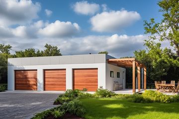  Projekt garażu G185 - Budynek garażowo - gospodarczy (PRA1237) - projekt garażu parterowego - Zdjęcie 1