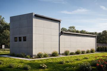  Projekt garażu G173 - Budynek garażowo-gospodarczy (PRA1249) - projekt garażu z pełnym piętrem - Zdjęcie 2