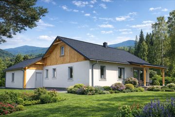  Projekt domu A-128 Dom katowicka szkieletowy (BBD1217) - projekt domu parterowego - Zdjęcie 3