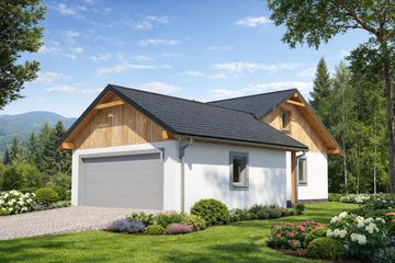  Projekt domu A-128 Dom katowicka szkieletowy (BBD1217) - projekt domu parterowego - Zdjęcie 4