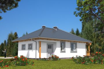  Projekt domu A-126 Dom liliowa szkieletowy (BBD1219) - projekt domu parterowego - Zdjęcie 5