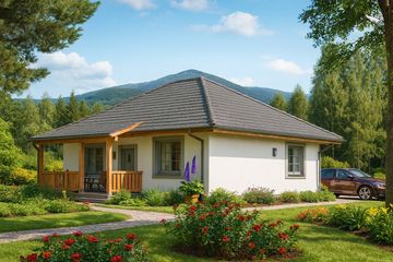  Projekt domu A-126 Dom liliowa szkieletowy (BBD1219) - projekt domu parterowego - Zdjęcie 4