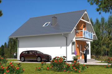  Projekt domu A-130 Dom lipowa szkieletowy (BBD1221) - projekt domu parterowego z poddaszem - Zdjęcie 3