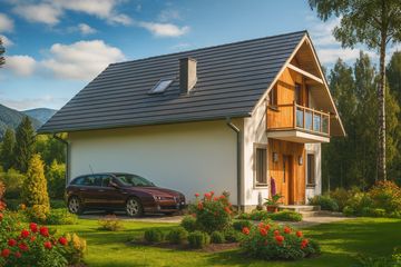  Projekt domu A-130 Dom lipowa szkieletowy (BBD1221) - projekt domu parterowego z poddaszem - Zdjęcie 4