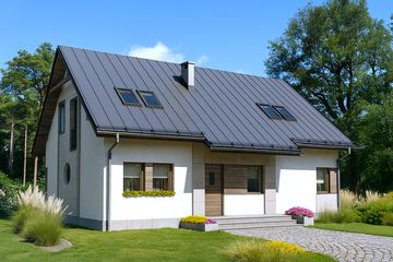  Projekt domu HG-N3A (KRM1084) - projekt domu parterowego z poddaszem - Zdjęcie 2