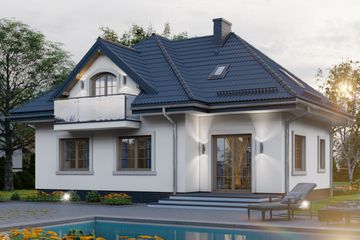  Projekt domu APS 157 (LUA1187) - projekt domu parterowego z poddaszem - Zdjęcie 4