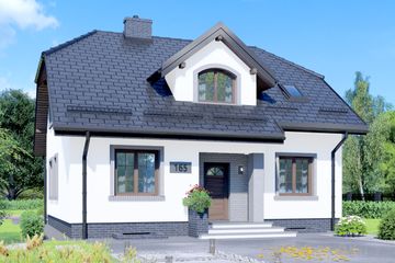  Projekt domu APS 165 (LUA1188) - projekt domu parterowego z poddaszem - Zdjęcie 1