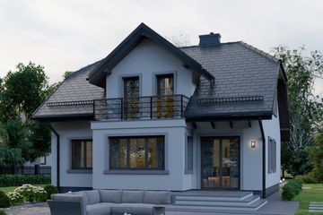  Projekt domu APS 165 (LUA1188) - projekt domu parterowego z poddaszem - Zdjęcie 4