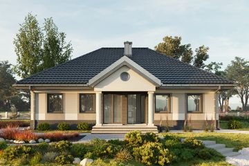  Projekt domu Aleksandria (1475) (KRD2593) - projekt domu parterowego - Zdjęcie 2