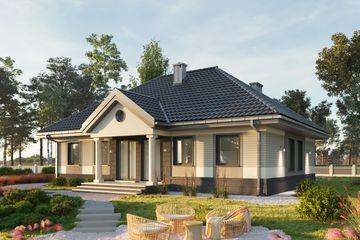  Projekt domu Aleksandria (1475) (KRD2593) - projekt domu parterowego - Zdjęcie 3