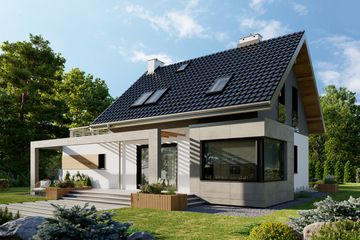  Projekt domu Lara (1473) (KRD2596) - projekt domu parterowego z poddaszem - Zdjęcie 4