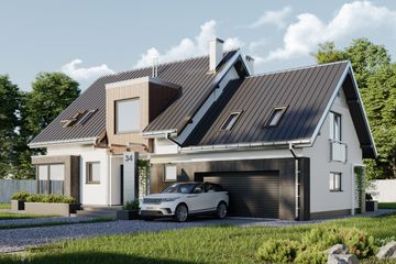  Projekt domu Solaris (1420) (KRD2602) - projekt domu parterowego z poddaszem - Zdjęcie 1