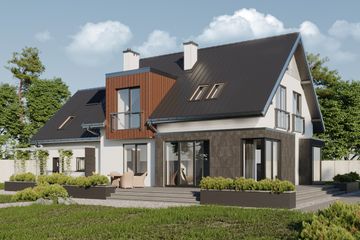  Projekt domu Solaris (1420) (KRD2602) - projekt domu parterowego z poddaszem - Zdjęcie 3