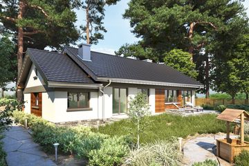  Projekt domu Milan (1431) (KRD2604) - projekt domu parterowego - Zdjęcie 2