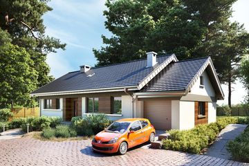  Projekt domu Milan (1431) (KRD2604) - projekt domu parterowego - Zdjęcie 3