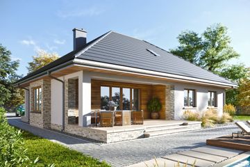  Projekt domu Regina Rex (1435) (KRD2605) - projekt domu parterowego - Zdjęcie 1