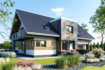  Projekt domu Mona (1447) (KRD2607) - projekt domu parterowego z poddaszem - Zdjęcie 1