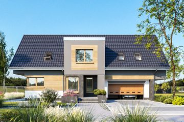  Projekt domu Mona (1447) (KRD2607) - projekt domu parterowego z poddaszem - Zdjęcie 2