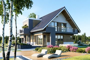  Projekt domu Mona (1447) (KRD2607) - projekt domu parterowego z poddaszem - Zdjęcie 5