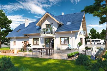  Projekt domu Izadora II (WOE1071) - projekt domu parterowego z poddaszem - Zdjęcie 3