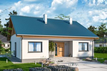  Projekt domu Tanis (WOE1073) - projekt domu parterowego - Zdjęcie 1