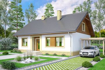  Projekt domu Irys (WOF1064) - projekt domu parterowego - Zdjęcie 2