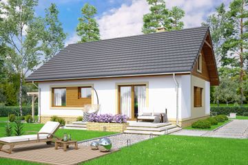  Projekt domu Irys (WOF1064) - projekt domu parterowego - Zdjęcie 3