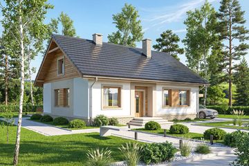  Projekt domu Irys (WOF1064) - projekt domu parterowego - Zdjęcie 1