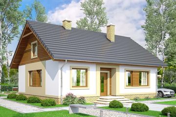  Projekt domu Irys (WOF1064) - projekt domu parterowego - Zdjęcie 1