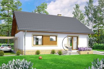  Projekt domu Irys (WOF1064) - projekt domu parterowego - Zdjęcie 4