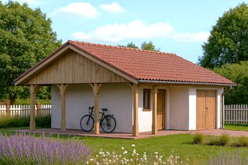  Projekt garażu WB-3875 (KRA3640) - projekt garażu parterowego - Zdjęcie 1