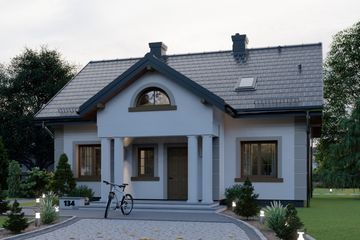  Projekt domu APS 134 (LUA1193) - projekt domu parterowego z poddaszem - Zdjęcie 3