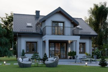  Projekt domu APS 134 (LUA1193) - projekt domu parterowego z poddaszem - Zdjęcie 4