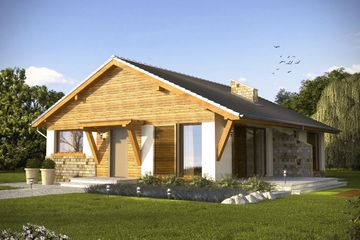  Projekt domu Bahama (WRN1247) - projekt domu parterowego - Zdjęcie 1