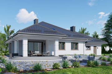  Projekt domu APS 267 (LUA1359) - projekt domu parterowego - Zdjęcie 2