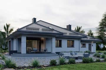  Projekt domu APS 267 (LUA1359) - projekt domu parterowego - Zdjęcie 4