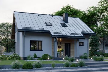  Projekt domu APS 270 (LUA1360) - projekt domu parterowego z poddaszem - Zdjęcie 3