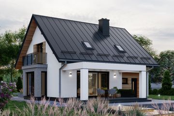  Projekt domu APS 271 (LUA1361) - projekt domu parterowego z poddaszem - Zdjęcie 4