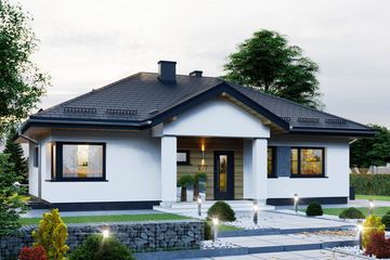  Projekt domu APS 277 (LUA1362) - projekt domu parterowego - Zdjęcie 1