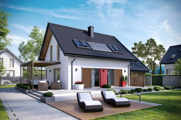  Projekt domu Lea II (z wiatą) (WRC2531) - projekt domu parterowego z poddaszem - Zdjęcie 2