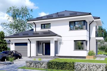  Projekt domu APS 266 (LUA1363) - projekt domu z pełnym piętrem - Zdjęcie 1