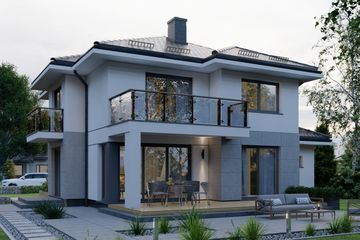  Projekt domu APS 266 (LUA1363) - projekt domu z pełnym piętrem - Zdjęcie 4