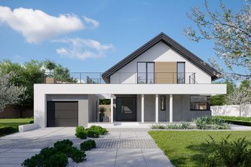  Projekt domu HomeKoncept 02 EN (KRX1028) - projekt domu parterowego z poddaszem - Zdjęcie 3