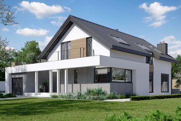  Projekt domu HomeKoncept 02 EN (KRX1028) - projekt domu parterowego z poddaszem - Zdjęcie 4