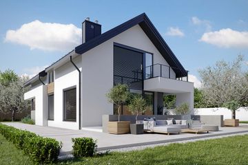  Projekt domu HomeKoncept 02 EN (KRX1028) - projekt domu parterowego z poddaszem - Zdjęcie 5